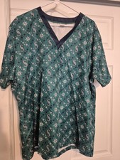 Mariners Ladies Scrub Top New Size Large Xlarge