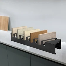 10 Slots Countertop Small Tile Sample Display Rack Metal Tile Display Stand