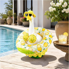 Porch Goose Summer Outfits , 23" Hawaiian Bikini Lawn Goose Costume for Luau Par