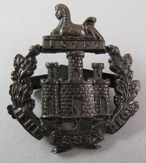 Military Bronze Officer Badge The Essex Regiment British Army Blade Fixing