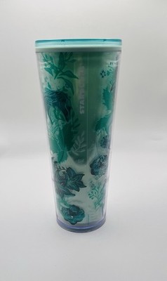 Starbucks Holiday 2022 Enchanted Forrest Venti Tumbler 24oz EUC. No Straw
