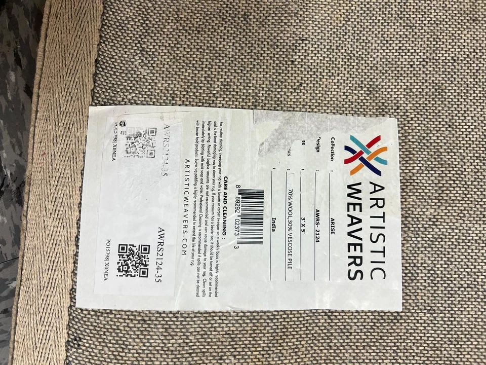 Surya Transitional 3' X 5' Yellow Area Rug AWRS2124-35 - Image 3 of 4