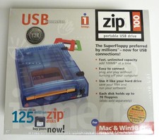 Iomega Zip 100 Portable USB Drive - MAC PC - NEW - SEALED PACKAGE