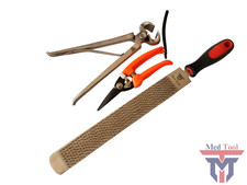 Farrier Tool Kits Hoof rasp hoof Nippers hoof Knife 3 in 1 for Farriers