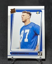 Jacob Harris SP Portrait Rated Rookie RC 2021 Donruss Card #290 Los Angeles Rams. rookie card picture