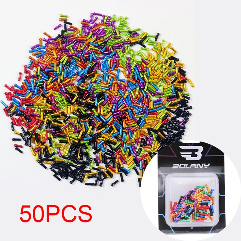 25/50/100Pcs Alloy Inner Wire Cable End Caps For Bicycle Brake & Gear Cables - Silver Ferrules Crimps 2 thumbnail image