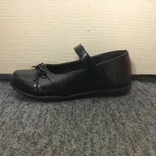 New Girls Easy USA S5004-GN Black Mary Jane Dress Shoes with Bows Size 1