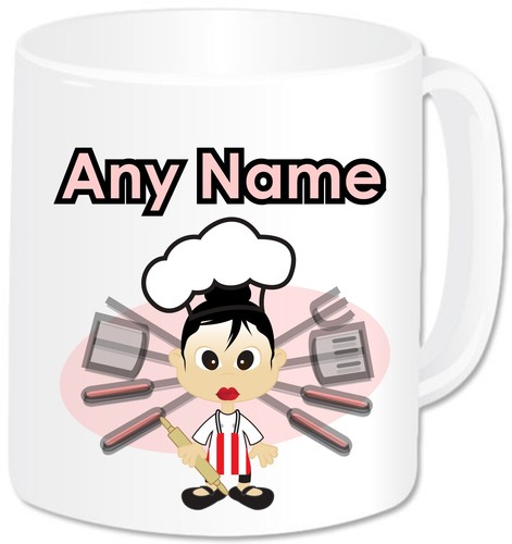 Personalised Chef Mug Cup Novelty Women Work Cooking Baking Baker Mum Gifts Idea - Picture 4 of 15