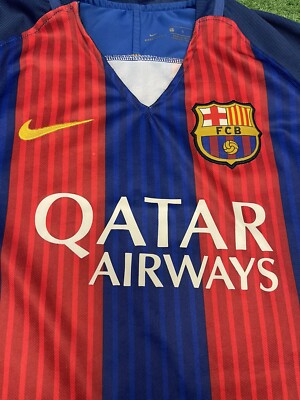 Nike FC Barcelona 2016 Soccer Jersey Size Large La Liga Futbol