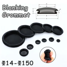 Blanking Grommets Rubber Grommet Φ14-Φ150mm Closed Gromet Blind Hole Black 10PCS