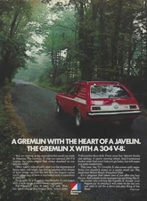 1972 American Motors Corporation AMC Gremlin X Ad Magazine Advertisement 8x11