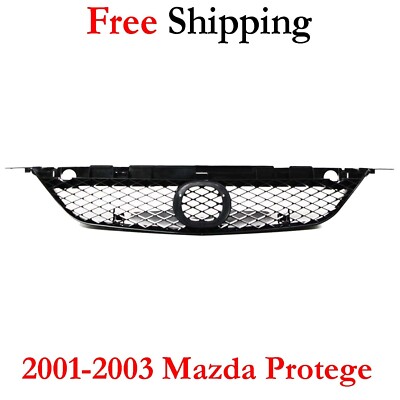 For 2001-2003 Mazda Protege Grille Black Plastic MA1200165 BL8D5071Y