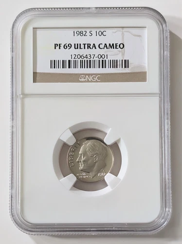 1982-S ROOSEVELT DIME NGC PF69 ULTRA CAMEO SKU 1206437-001