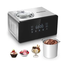 Homtone Soft Serve Ice Cream Maker LCD Touch Screen with Compressor, No Pre-f...