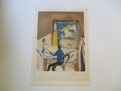 AS IS SALVADOR DALI LITHOGRAPH RARE VINTAGE SURREALISM LIMITED EDITION SIGNED