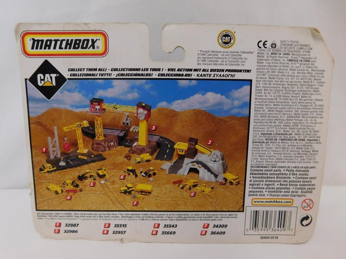 Matchbox 36409 Dirt Machines Engineers Soil Compactor & Motor 