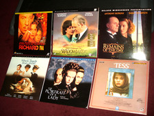 LOT of 6 Literary LaserDiscs -SHADOWLANDS, ANGELS TREAD, TESS, RICHARD 3 2 more