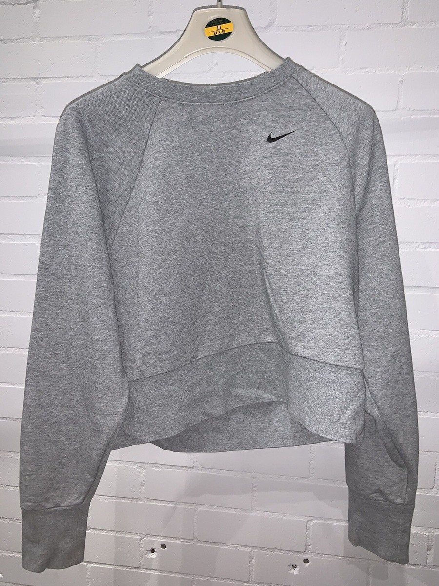 Nike CQ0069-063 Women Small Sweater Sportswear Crop Training Top