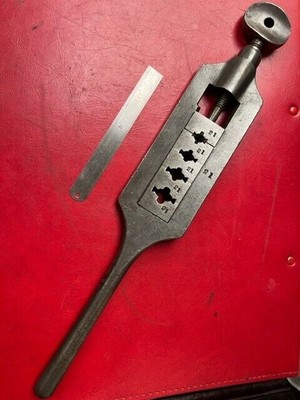 Vintage sehr frühe große ''massive Schmiede'' Schraubplatte Gewindeschneider 3/8'' bis 3/4''