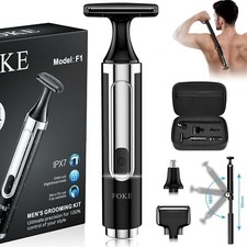 Back Shaver for Men, Ultra-Wide 1.8" T-Shaped Head,Rechargeable with Long Handle
