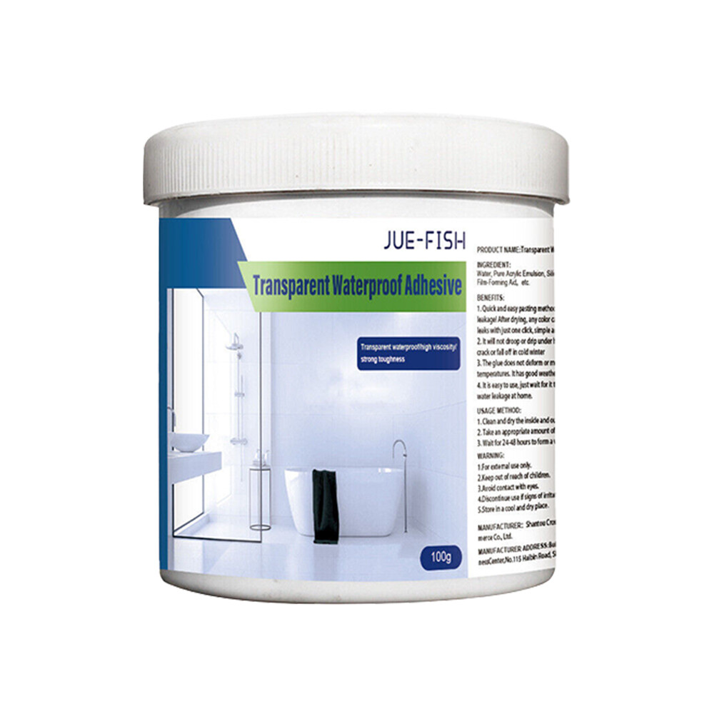 3-Piece Transparent Waterproof Glue Set for Bathroom Repairs – Durable, Clear Waterproof Coating Agent for Sealing and Bonding