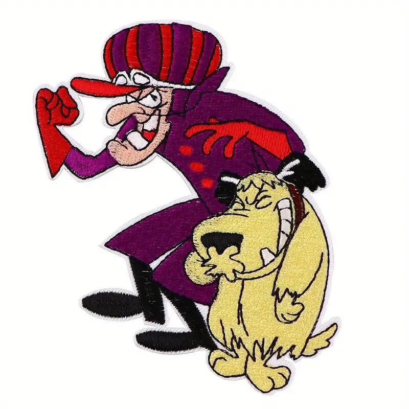 T-Shirt Uomo Muttley 1 And Dick Dastardly - Races Shirt - Linea Classic - 100% Cotone 185 gr/mq Shirt - Linea Classic - 100% Cotone 185 gr/mq (L, Nero