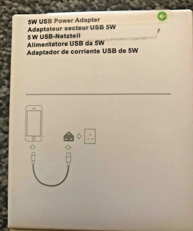 GENUINE ORIGINAL Apple 5W USB Wall Charger Plug Adapter A1399 For iPhone iPad iP - Image 3 of 4