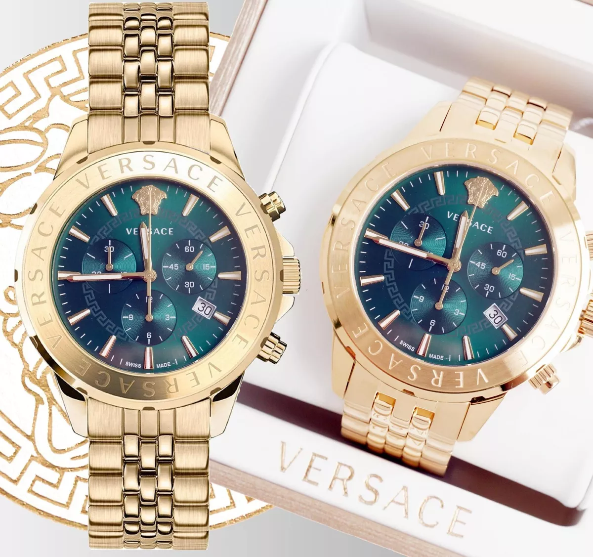 Versace Herrenuhr Uhr VEV600619 Signature Chronograph SWISS MADE