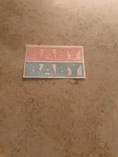 Mrs Grossman -paper Whispers (Laser Cut) 'Baby' (c-1999)  ( 2 Squares)