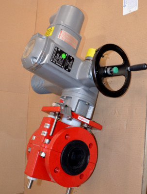 AUMA SAR 07.6 Stellantrieb + Flowrox PVE 65E10-201LX Ventil DN65 PN10 Neu/unben.
