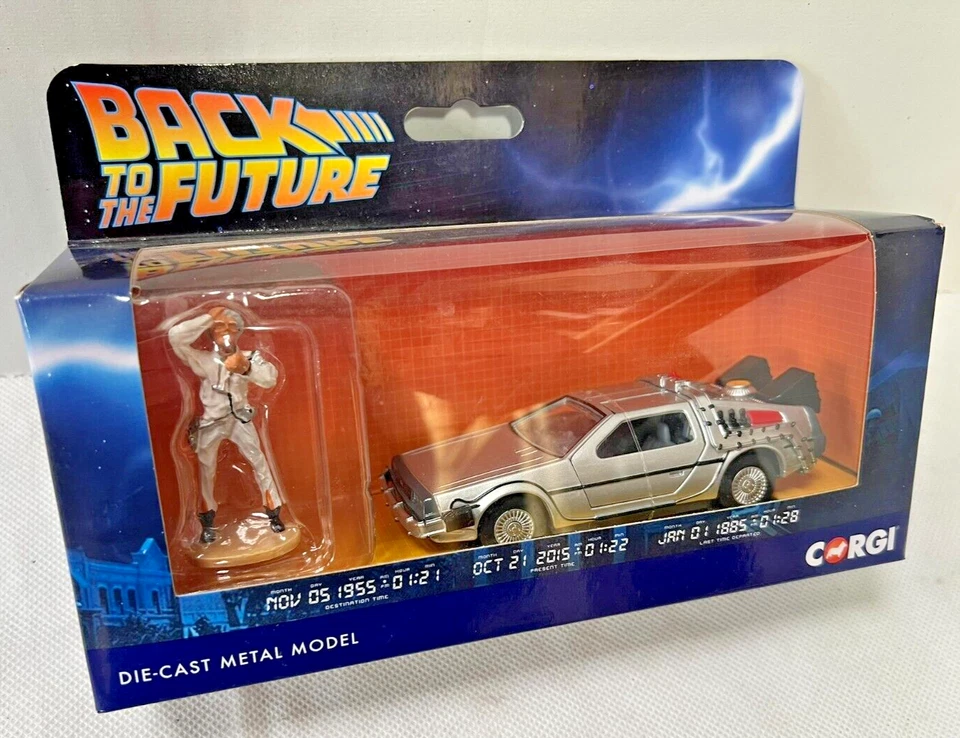 Corgi CC05503 Back to the Future DeLorean & Doc Brown Figure 1:36 Diecast Model — 第 2/4 张图片