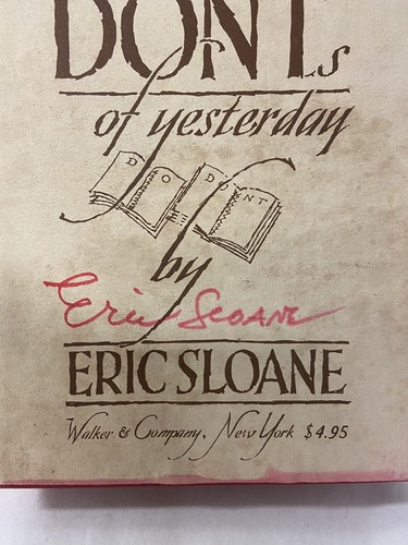The Do’s And Dont’s Of Yesterday By Eric Sloane Boxed Set Signed - Picture 2 of 11