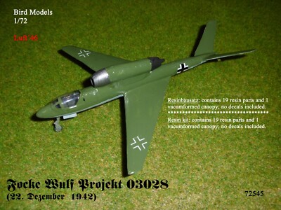 Focke Wulf Berich Nr. 03028  1/72 Bird Models Resinbausatz / resin kit
