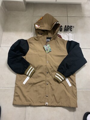 BAPE A Bathing Ape Shark Tan Jacket | Size XXLarge RARE