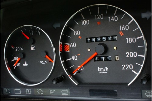 Mercedes 190 W201 Glow Gauge Plasma Dials Speedometer Dial Glow Speedo Style 2 - Picture 7 of 9