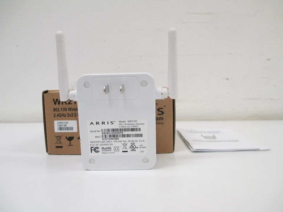 ARRIS WR2100 802.11N Wireless Repeater 2.4GHz 2x2:2 MIMO - Image 4 of 4