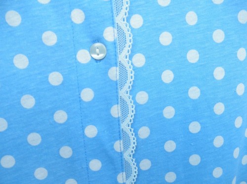 NEW by PINK K, SLEEPWEAR DRESS, HOUSE COAT, LOUNGER,NIGHT GOWN PLUS SIZE 2X BLUE - Picture 5 of 7