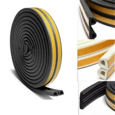 10M Rubber Seal Weather Strip Self Adhesive Tape Door Window Draught Excluder