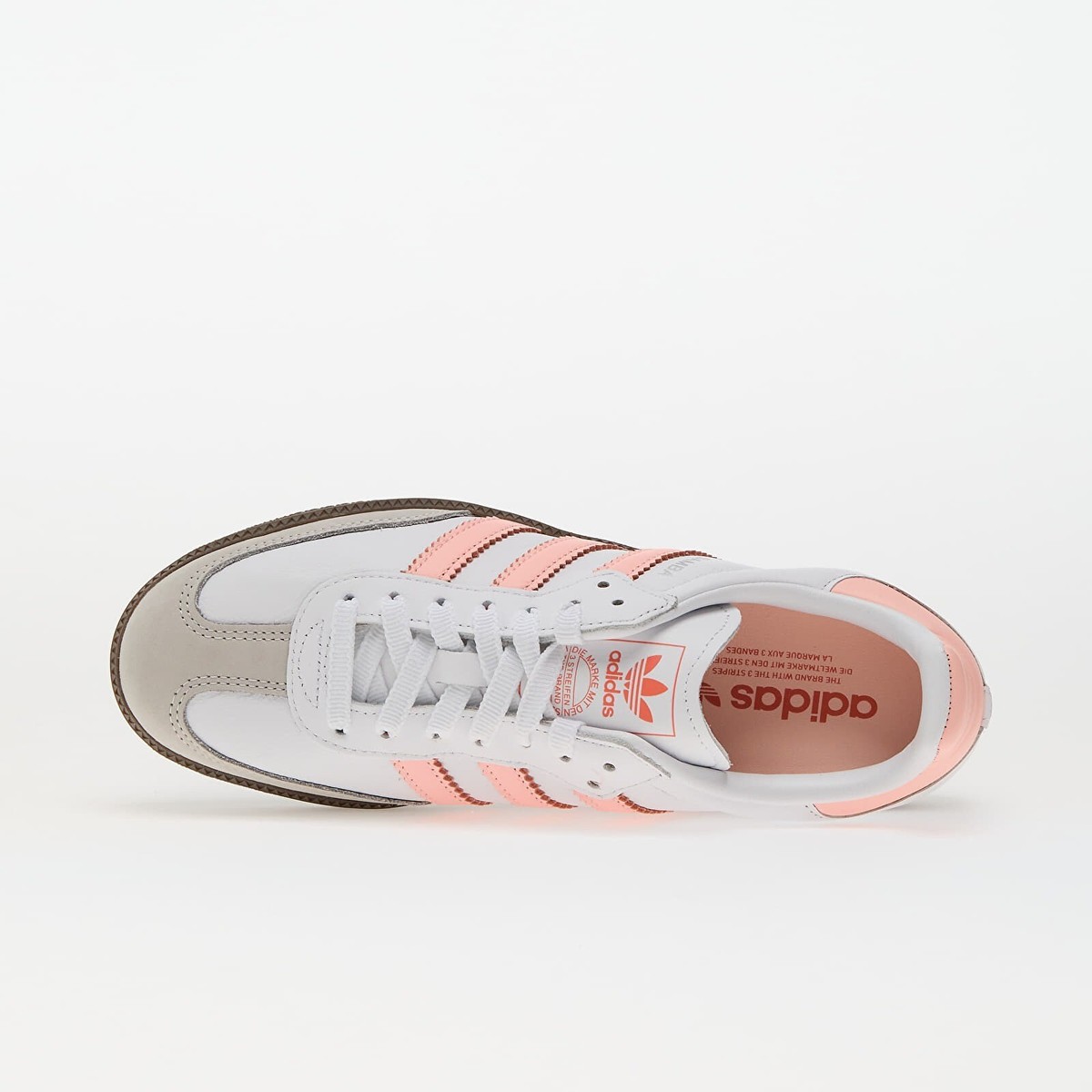 W Adidas Originals Samba OG White Clear Orange Gum JH5687 Womens
