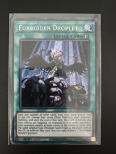 Yugioh Forbidden Droplet ROTD-EN065 Secreto Raro 1ª Edición Casi Nuevo