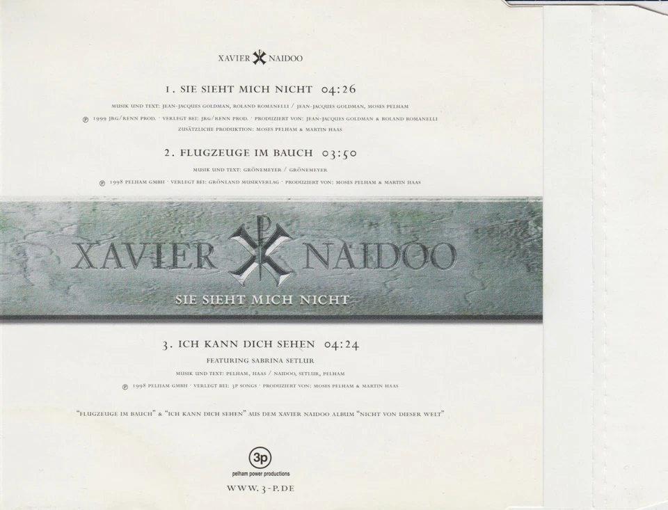 XAVIER NAIDOO Sie Sieht Mich Nicht MCD 1999 RAR & WIE NEU OST Asterix 90s Hit ! - Bild 4 von 4