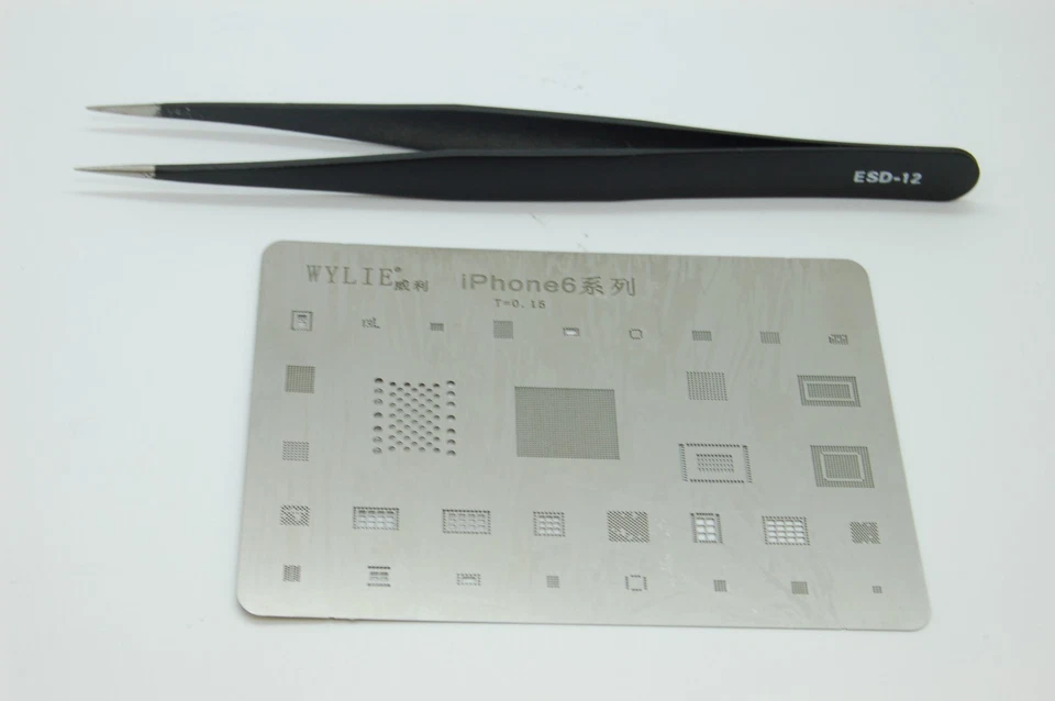 piastra stencil reballing, chip bga - stencil saldato e pinzette per iphone 6
