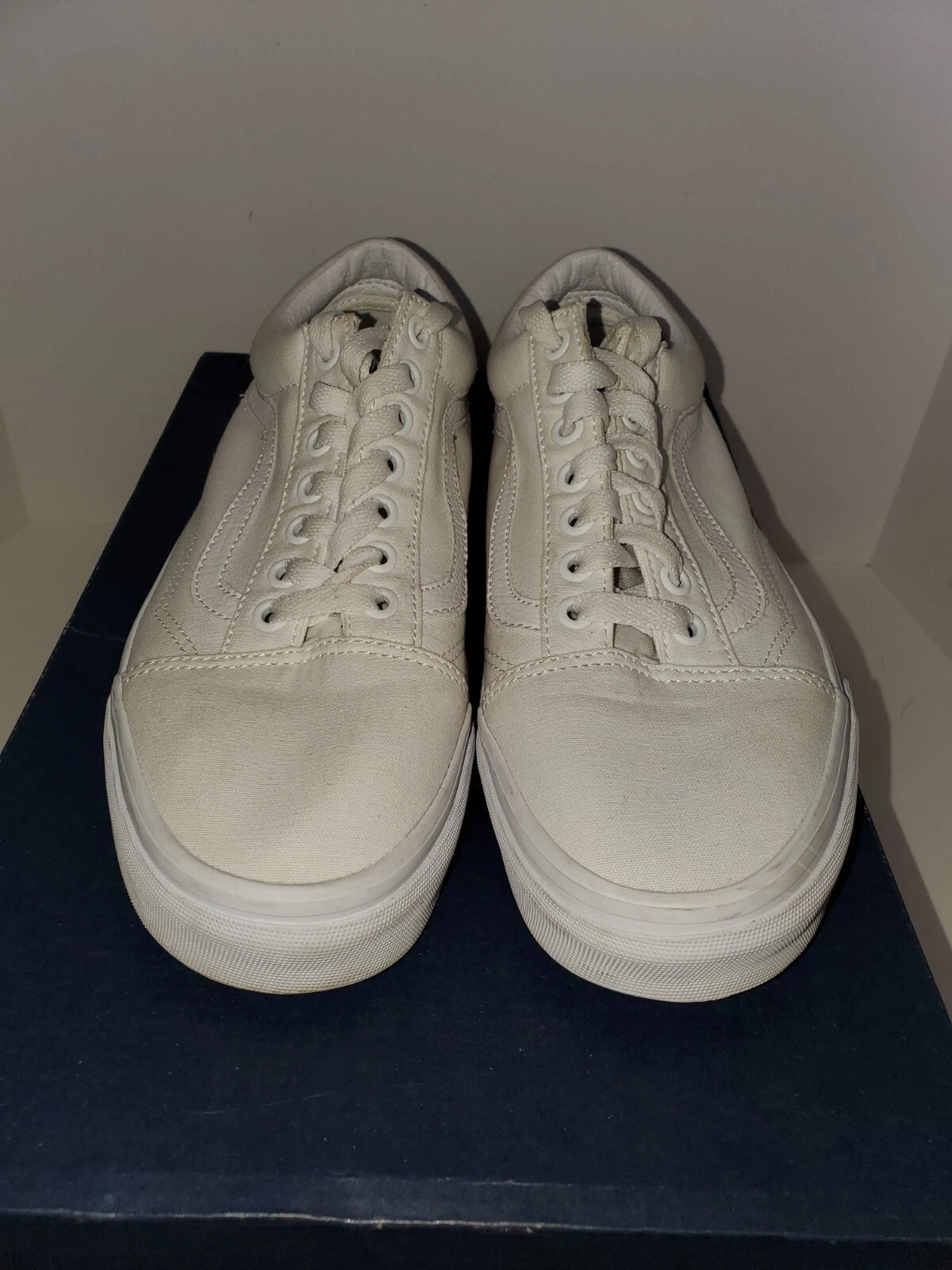 Scarpe basse stringate unisex Vans Off The Wall colore bianco taglia uomo 8 5 donna 10