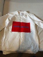 Image of White Calvin Klein Men’s Sweatshirt - Medium