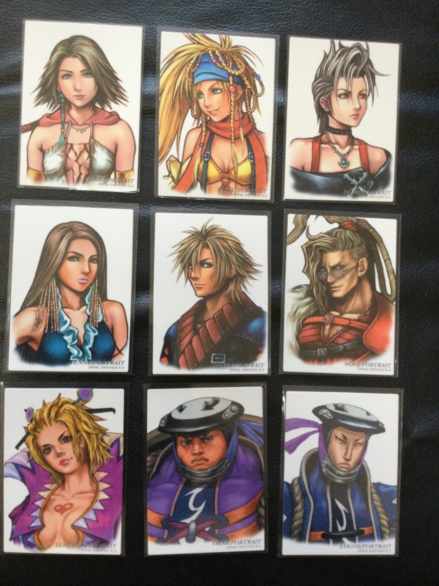 Final Fantasy Art Museum (FFX-2) 9 Portrait Card Lot | eBay