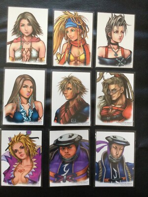 Final Fantasy Art Museum (FFX-2) 9 Portrait Card Lot | eBay