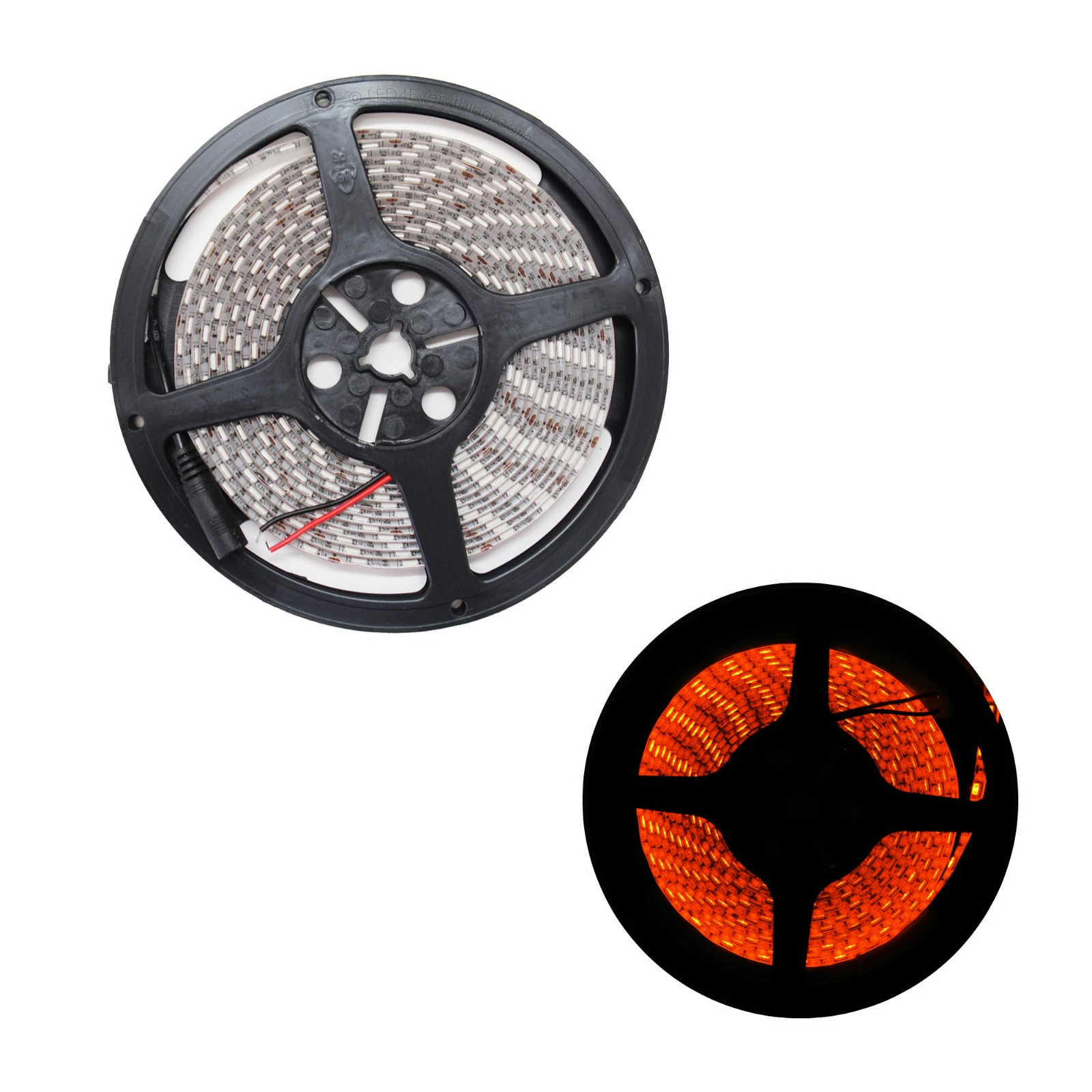 16.4ft 5050 SMD Orange LED Flexible Strip Light lamp 5M 300 Waterproof IP65 12V