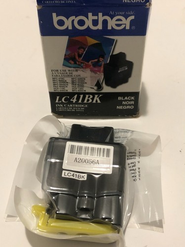 Brother LC41BK Black Ink Cartridge Authentic, In Box Sealed - Picture 2 of 7