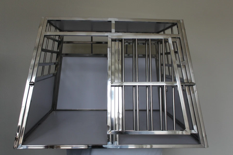 Hundebox DOPPELBOX XXL mit Gitter-Separation (CA-XXL-S) - Bild 3 von 4