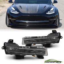 Fit 17-23 Tesla Model 3 20-24 Model Y Dual Color Led Projector Fog Lights
